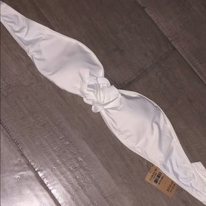 Hollister white bikini top size small